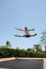 Saut en trampoline