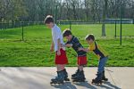 Enfants en roller